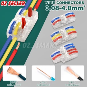 30x Lever Nut Electrical Wire Cable Connector Conductor Block Clamp Terminal AU - Picture 1 of 16