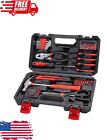 General Hand Tool Set Kit With Plastic Toolbox Storage Case