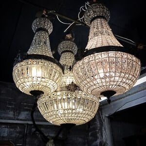 French, Antqiue, Empire Style Chandelier, 83cm Long