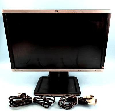 HP LA2205wg 22" 1680 x 1050 Widescreen LCD 90 Degree Monitor Rotation DVI VGA DP - Image 1 of 4