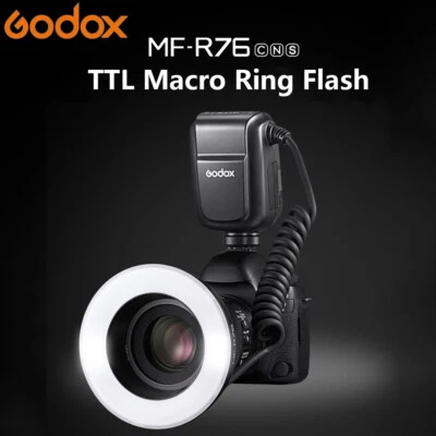 Godox MF-R76C MF-R76S/N TTL Macro Ring Flash Speedlite for Canon Sony Nikon DSLR - Image 1 of 4