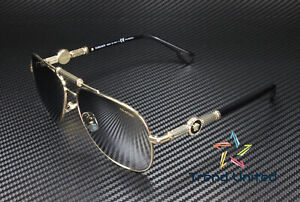 VERSACE VE2236 1002Z3 Gold Polarized Grey Mirror Silver 59 mm Unisex Sunglasses