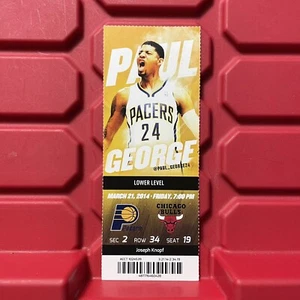 Boleto de la NBA Indiana Pacers Vs Chicago Bulls usado marzo de 2014 - Imagen 1 de 2
