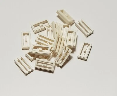 15x Lego® NEU City Fliese Modifiziert 1 x 2 Rost mit Bodennut 2412b weiß NEU - Bild 1 von 2