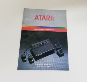 Atari 2600 Model CX2600 System Console Instruction Owners Manual Booklet