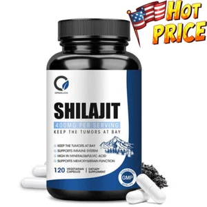 Himalayan Premium Pure Shilajit 120 Caps, Extremely Potent,Energy Booster - Picture 1 of 8