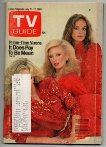 TV Guide Magazine July 11 1981 Donna Mills Morgan Fairchild Pamela Sue Martin - Picture 1 of 4