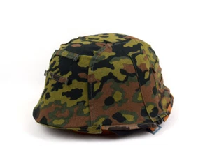 Reversible WWII German M35 Helmet Cover Spring W Fall OAK Camo Color - Picture 1 of 7