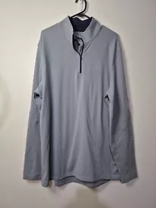 Clutch & Co Jumper Pullover Long Sleeve Golf Grey Men's Size XL 1/4 Zip - Picture 1 of 6