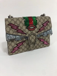 GUCCI Dionysus GG Supreme Embroidered Bag $3980 AUTHENTIC - Picture 1 of 12