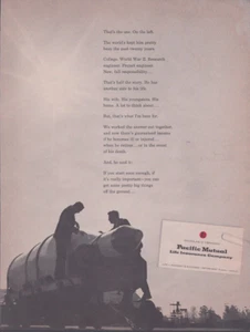 1960 PRINT AD  Pacific Mutual Life Insurance Company Man Project Engineer - Picture 1 of 1