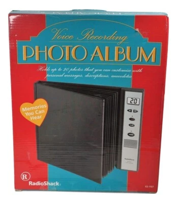 New Radio Shack Voice Recording Photo Album 20 Page Personalize Model 63-1107  - Image 1 of 4