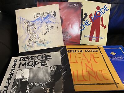 JOB LOT Vinyl Record Collection  10 X Depeche Mode LPs & 12” • 46.48$