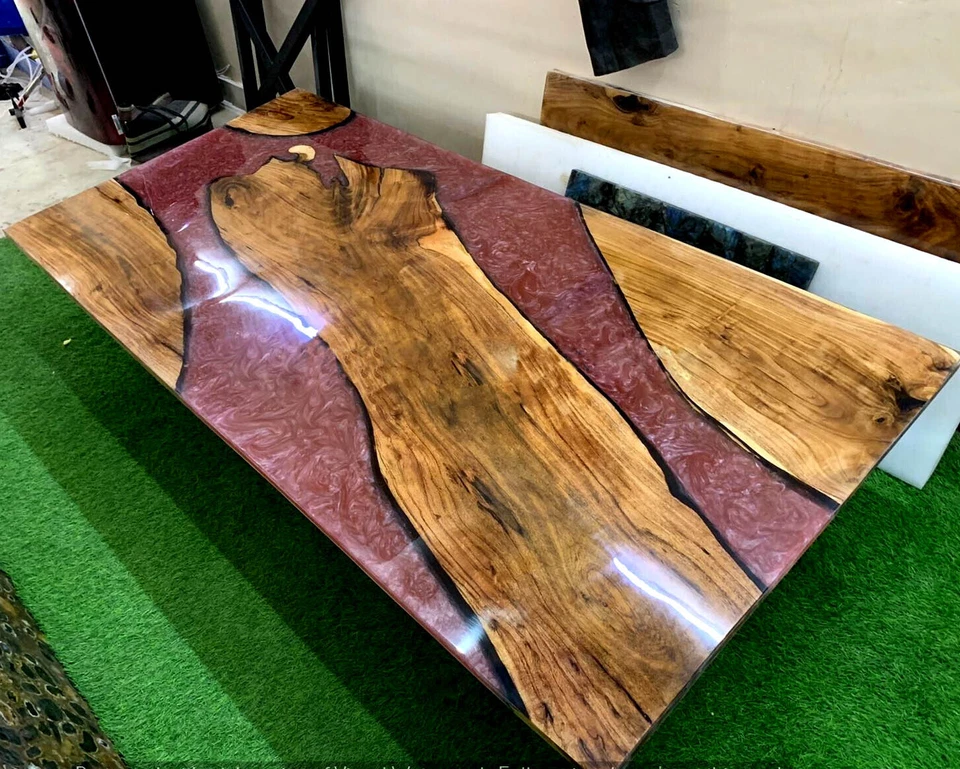 Epoxy Table, Epoxy Coffee Table, Epoxy Dining Table, Live edge Table Epoxy Table - Image 1 of 4