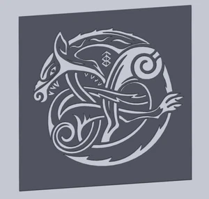 3 dxf g code file Herons with CELTIC ornamentcnc laser cut plasma router Nr.5364 - Picture 1 of 16