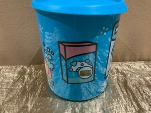 Neu Tupperware schöner EINZIGARTIGER One Touch Kanister mit Waschmittelmotiv 4,3 l Größe "D" - Bild 1 von 11