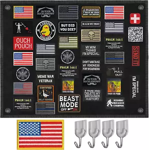 Patch Board Tattico (24" X 18") | Espositore da Parete Appeso Patch Morale - Foto 1 di 12