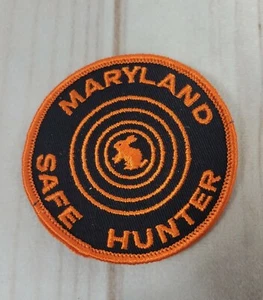 Vintage Maryland Safe Hunter 3" Aufnäher Zielscheibe Hase Kaninchen - Bild 1 von 4