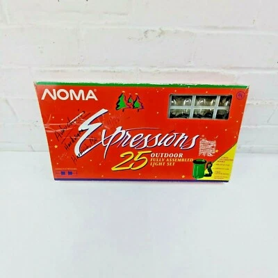 Noma Expressions 25 Outdoor Fully Assembled Light Set Clear Bulbs - Image 1 of 4