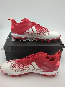 Botines de fútbol americano medianos Adidas Adizero SPARK para hombre talla 14 rojos/blancos EH3442 - Imagen 1 de 6
