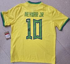 Neymar Jr. Signed 2022 World Cup Jersey Brazil Fan Style Beckett BAS Witness