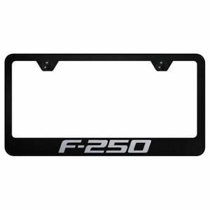 Ford F-250 Black Stainless Steel License Plate Frame