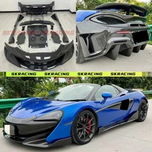 Kit de carrocería de faldón lateral para parachoques delantero de fibra de carbono/carbono forjado para McLaren 540C 570S - Imagen 1 de 51