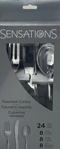 Premium Metallic Silver Assorted Cutlery - 24ct. - Picture 1 of 2