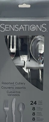 Premium Metallic Silver Assorted Cutlery - 24ct. - Image 1 of 2