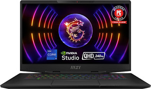 Neues AngebotStealth 17 Studio 17,3" QHD 240Hz Gaming-Laptop: 13. Gen Intel Core I9, RTX 408