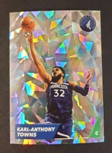 2021-22 Panini Sticker Collection KARL-ANTHONY TOWNS Cracked Ice sticker #394 - Foto 1 di 1