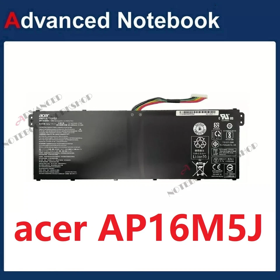 Genuine original Acer Battery AP16M5J AP16M4J 2ICP4/80/104 2ICP4/78