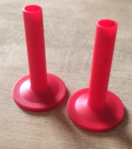 COUPELLE pied CYMBALE EXTRA long ROUGE LOT DE 2 /  RED cymbal stand sleeves X2 - Zdjęcie 1 z 1