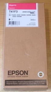GENUINE EPSON T41F3 Magenta ink cartridge T3400 T3405 T5400 T5405 ORIGINAL 2026 - Picture 1 of 2
