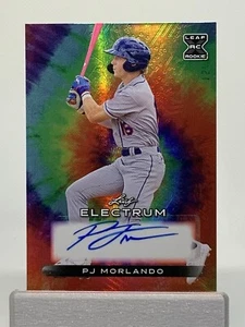 2024 Leaf Electrum PJ MORLANDO RC Auto Tie-Dye 14/49 Miami Marlins - Picture 1 of 4