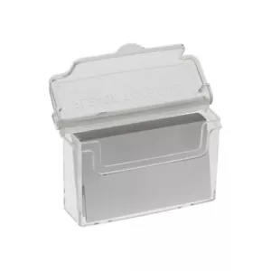 Visitenkarten-Box, Visitenkarteständer für Visitenkarten, wetterfest mit Deckel, - Bild 1 von 1