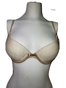 Lily of France 3 Way Convertible Sexy Push Up Bra Beige Size 34C - Picture 1 of 7