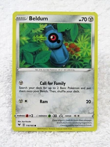 Tarjeta de jcc de Pokémon común Beldum 116/185 - Imagen 1 de 2