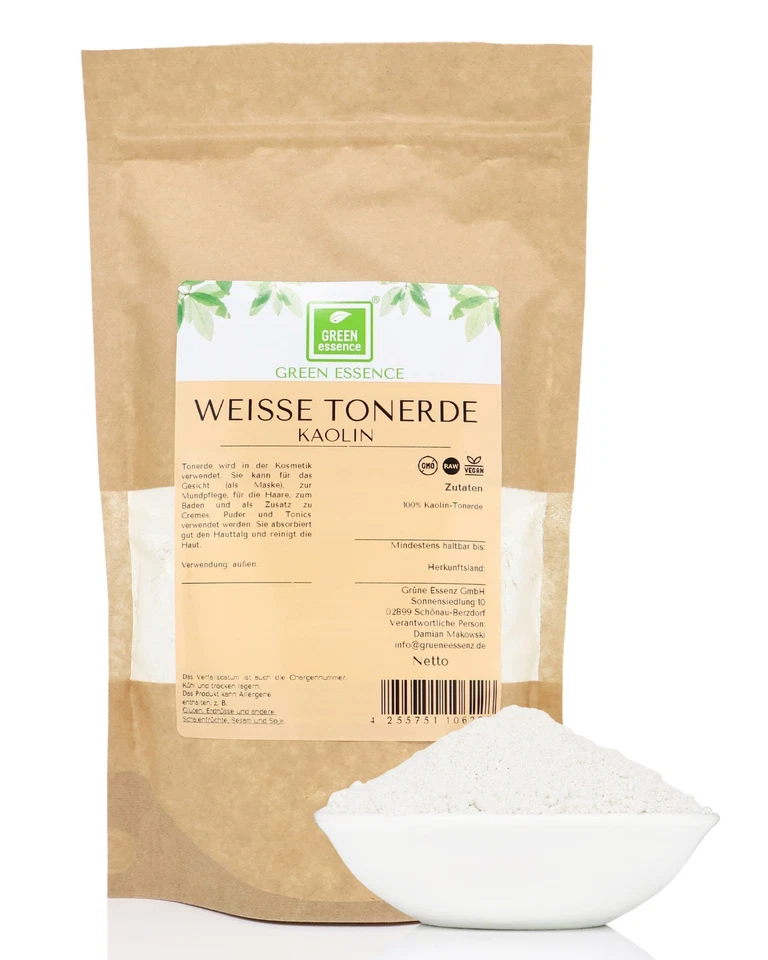 Kaolin Tonerde 250g – weiße Heilerde Pulver – feines Tonpulver für Masken - Bild 1 von 4