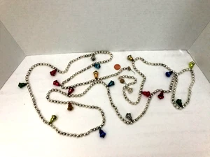 Vintage Quecksilber Glasperlen und Glocke Weihnachtsgirlande - Japan - Bild 1 von 4
