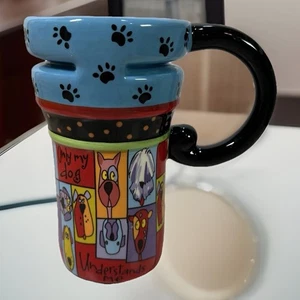 Giftcraft Tasse "Nur mein Hund versteht mich" Haustier Fell Baby Pfotenabdruck - Bild 1 von 10