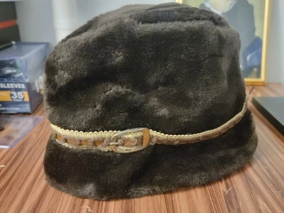 De Colección United Hatters Gorra y Sindicato de Trabajadores de Sombrerería Sombrero de Piel Sintética Marrón Talla Mediana Foto 1 de 4