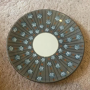 Potters Workshop For West Elm 11’ plate Enameled Grey/White/Blue/Red LOT 2 - Picture 1 of 3