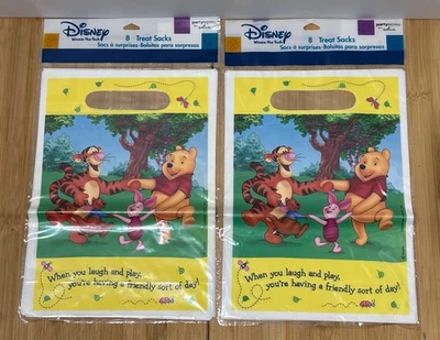 Winnie The Pooh Playtime Treat Bags Sacks Disney Party Express 16 Count NIP   - Image 1 of 4