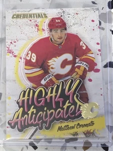 Matthew Coronato -Highly Anticipated Rookie #HA-29 -23-24 Upper Deck Credentials - Picture 1 of 2