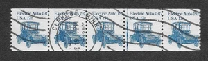 MMK Philately: US Scott #1906 PNC-5 Plate #2 Misperf Usato 17c Auto Elettrica - Foto 1 di 2
