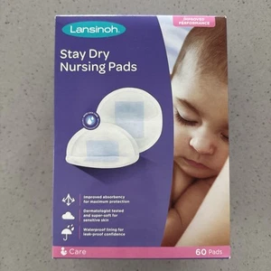 Lansinoh 60-CT Disposable Nursing Pads Stay Dry Absorbency New Sealed - Picture 1 of 2