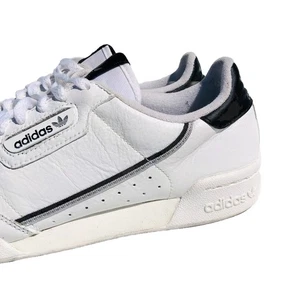 Adidas Originals Continental 80 Men’s Size UK 9 White Leather Excellent Cond. - Picture 1 of 13