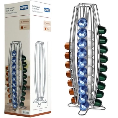 Xavax Kapsel-Ständer Halter Halterung Kapsel-Spender für 40x Nespresso Kapseln