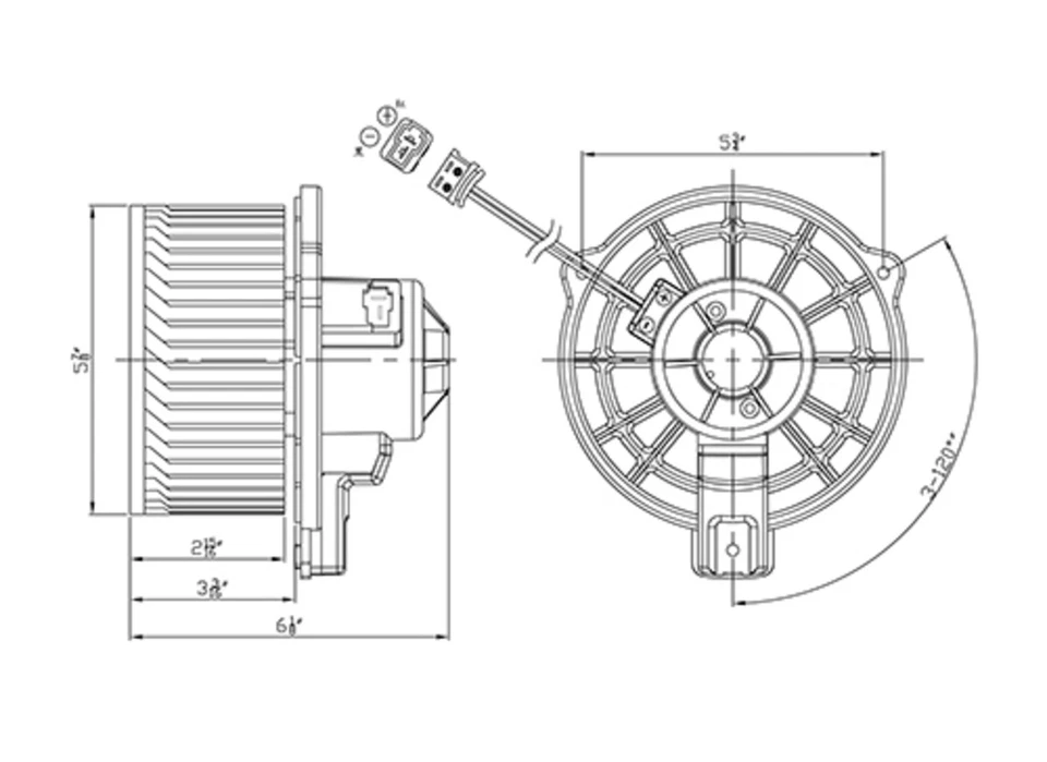 Conjunto de ventilador calentador de aire acondicionado motor soplador para Hyundai Accent/10-15 Tucson 12-17 Foto 1 de 1